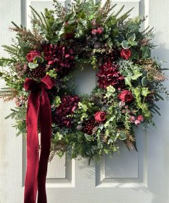 Moody Ruby Christmas Wreath