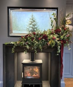 Moody Ruby Christmas-Asymmetrical Garland