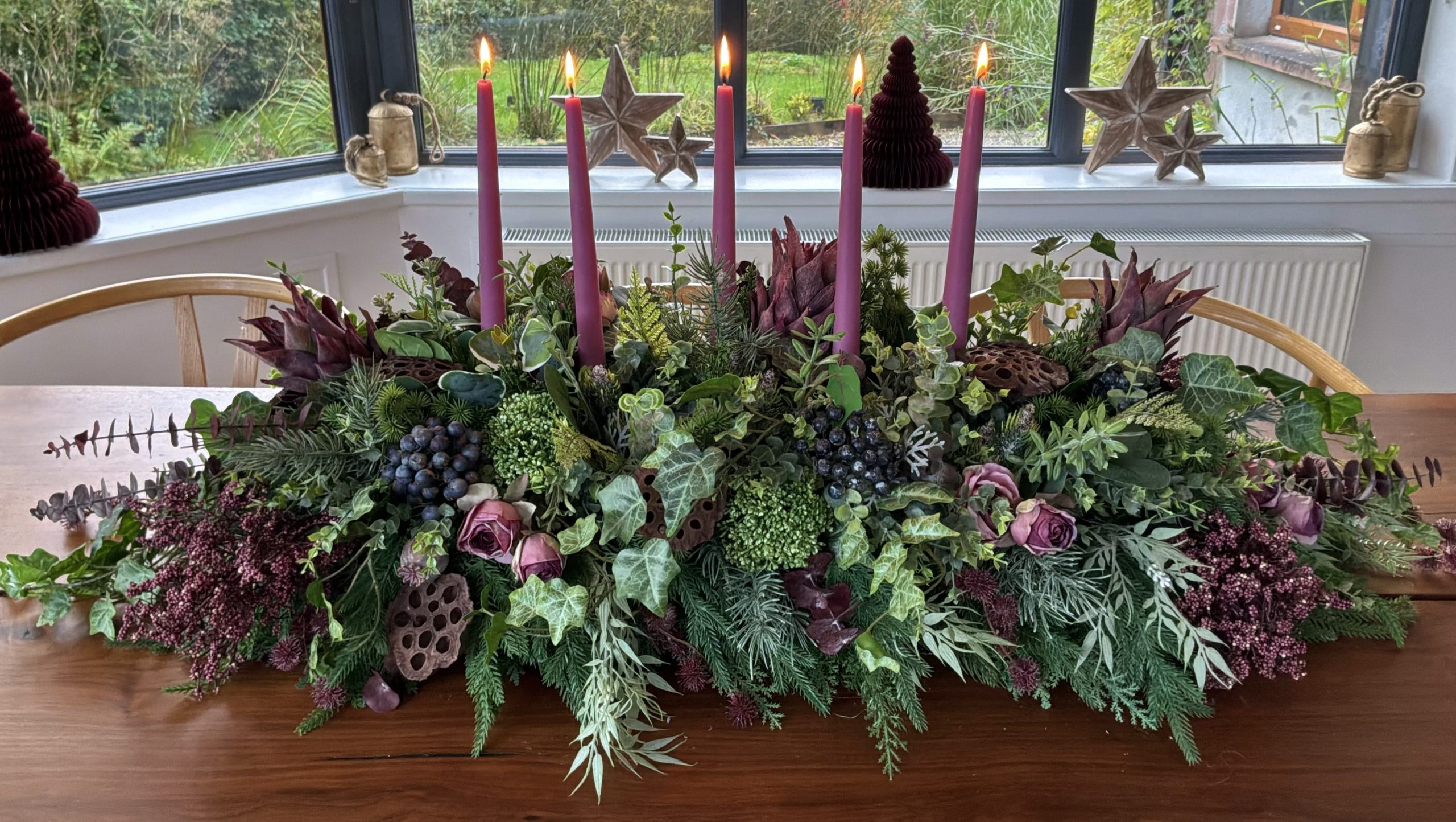 Wild Mulberry Rose:Table Centrepieces - Image 4