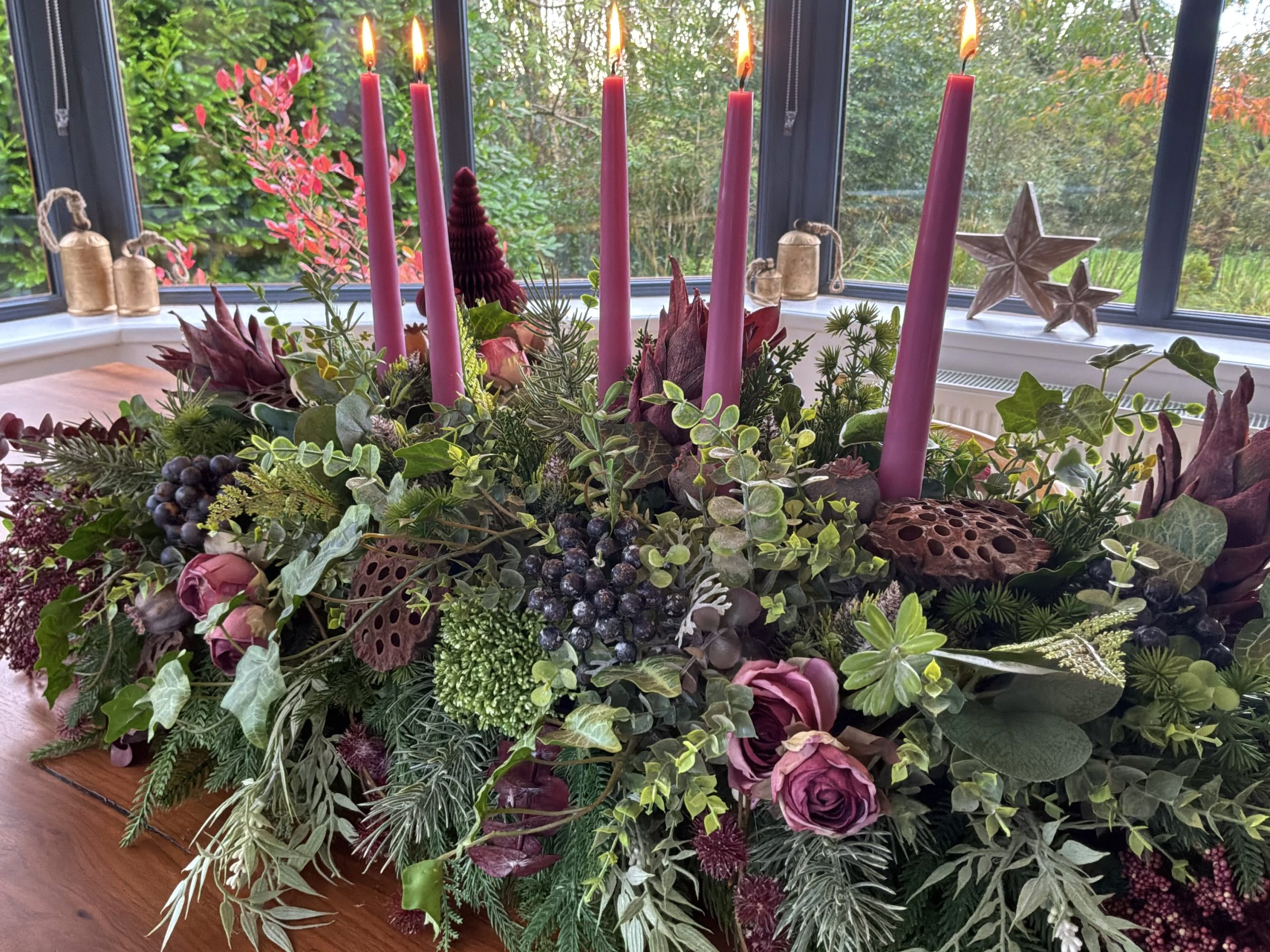 Wild Mulberry Rose:Table Centrepieces - Image 3