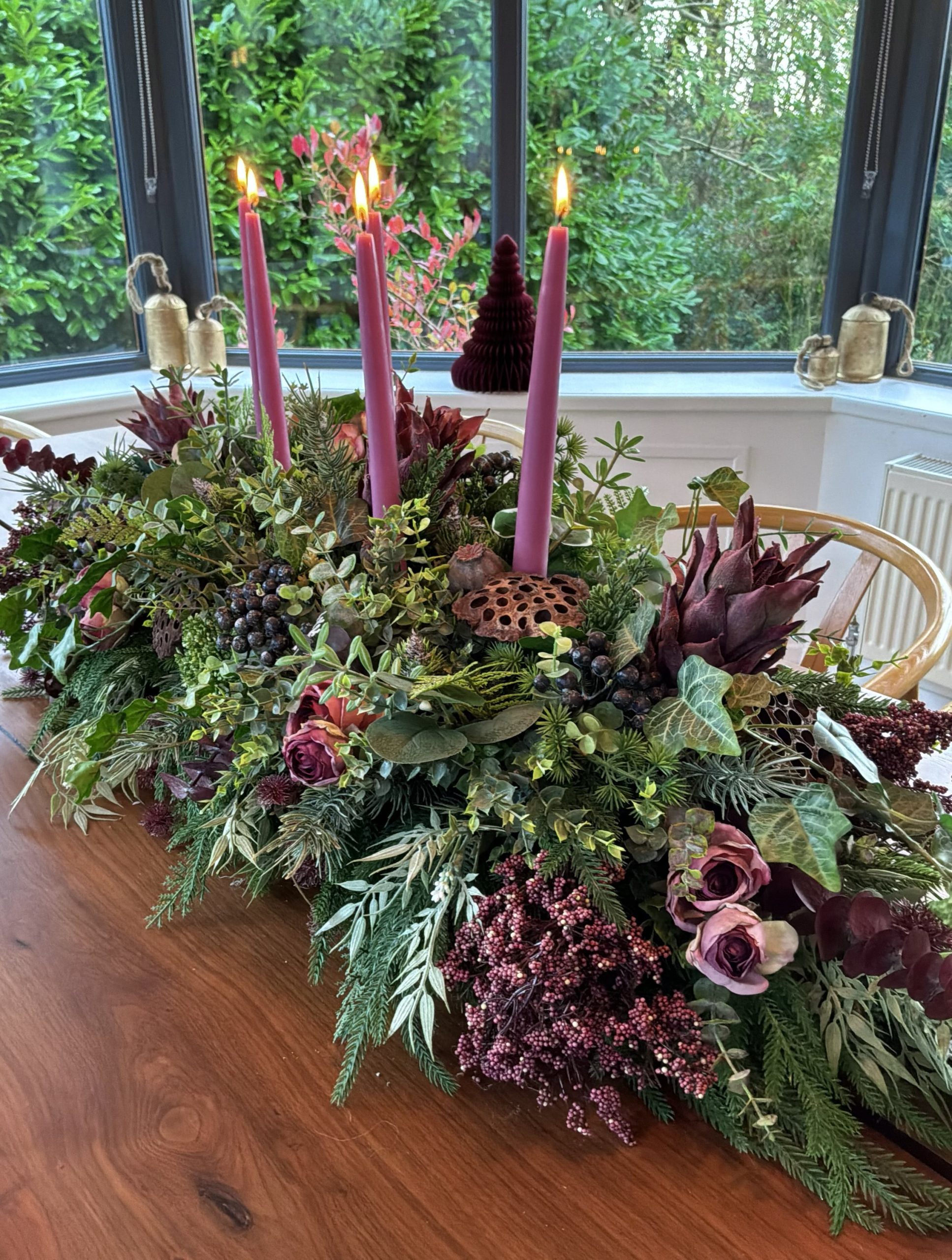 Wild Mulberry Rose:Table Centrepieces