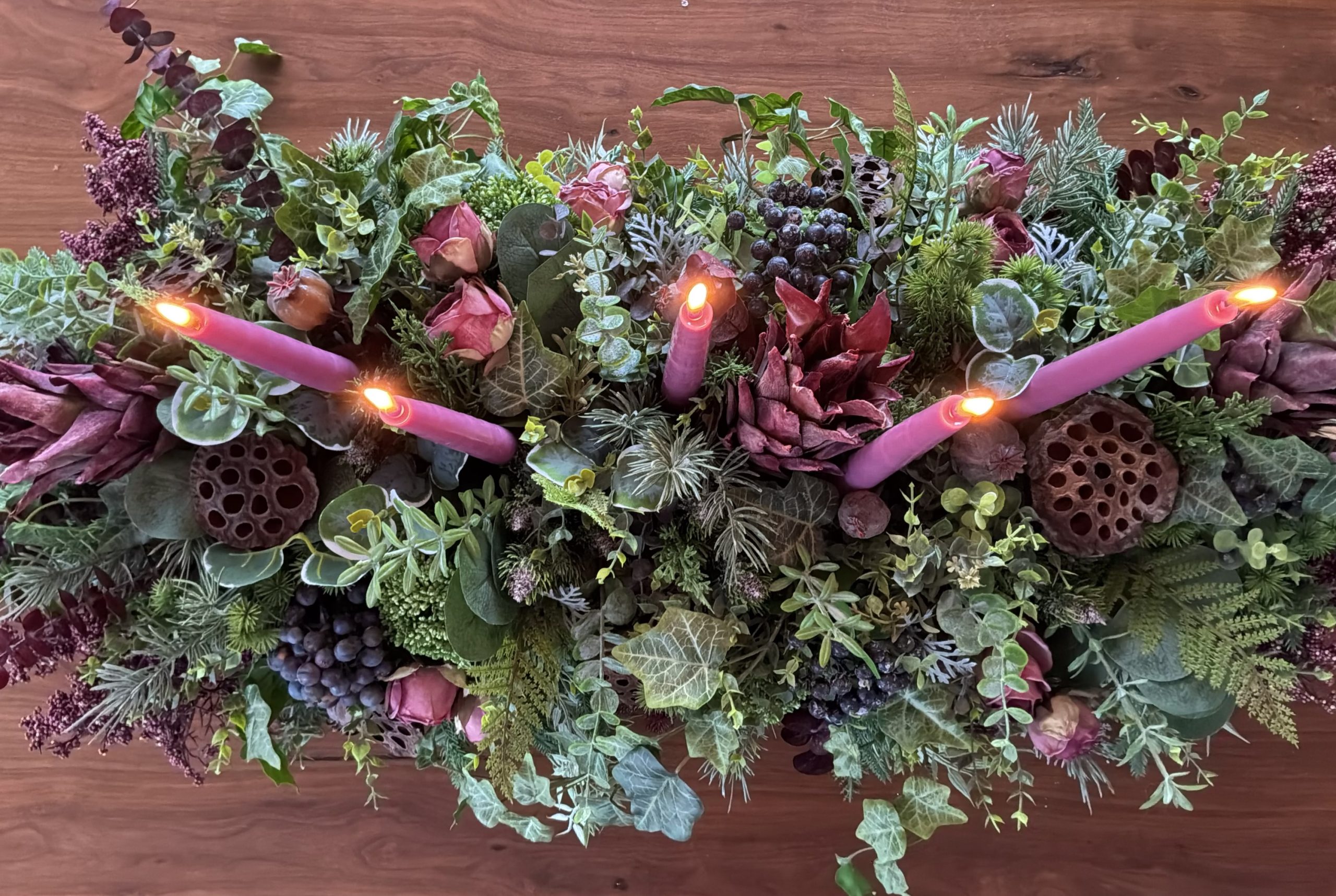 Wild Mulberry Rose:Table Centrepieces - Image 5