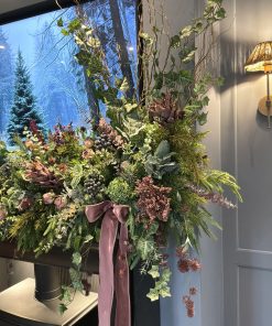 Alternative view of Wild Mulberry Rose-Asymmetrical Garland
